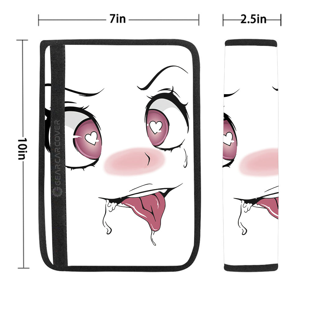 Funny Face Seat Belt Covers Custom Ahegao Car Accessories - Gearcarcover - 1