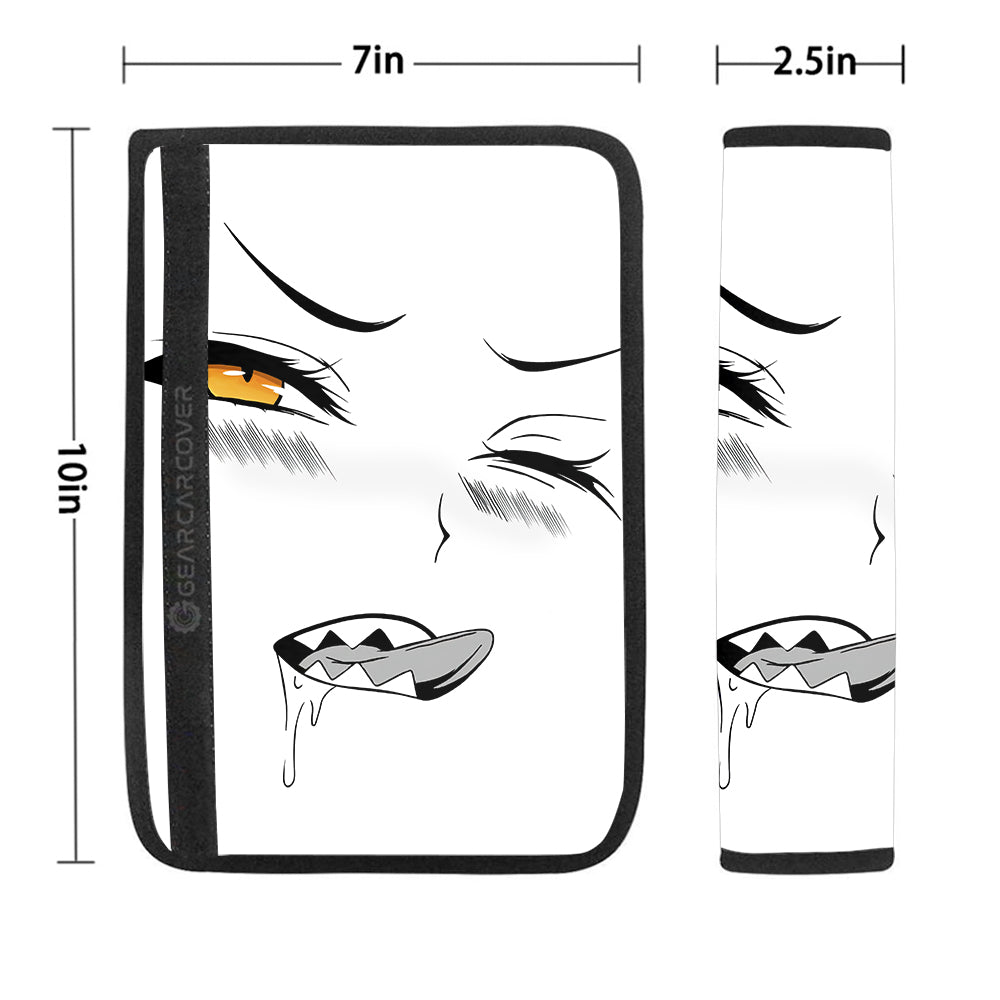 Funny Face Seat Belt Covers Custom Ahegao Car Accessories - Gearcarcover - 1