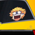 Funny Face Zenitsu Car Sticker Custom Car Accessories - Gearcarcover - 2
