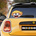 Funny Face Zenitsu Car Sticker Custom Car Accessories - Gearcarcover - 1