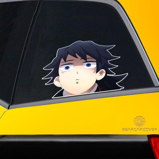 Funny Giyuu Face Car Sticker Custom Car Accessories - Gearcarcover - 2