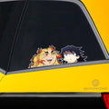 Funny Rengoku And Giyuu Car Sticker Custom Car Accessories - Gearcarcover - 2