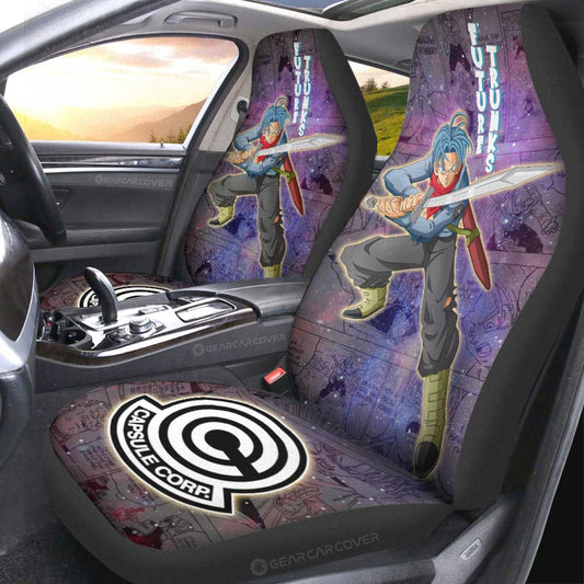 Future Trunks Car Seat Covers Custom Car Accessories Manga Galaxy Style - Gearcarcover - 2