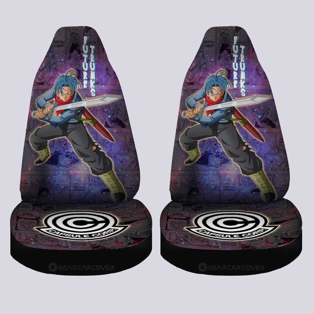 Future Trunks Car Seat Covers Custom Car Accessories Manga Galaxy Style - Gearcarcover - 4