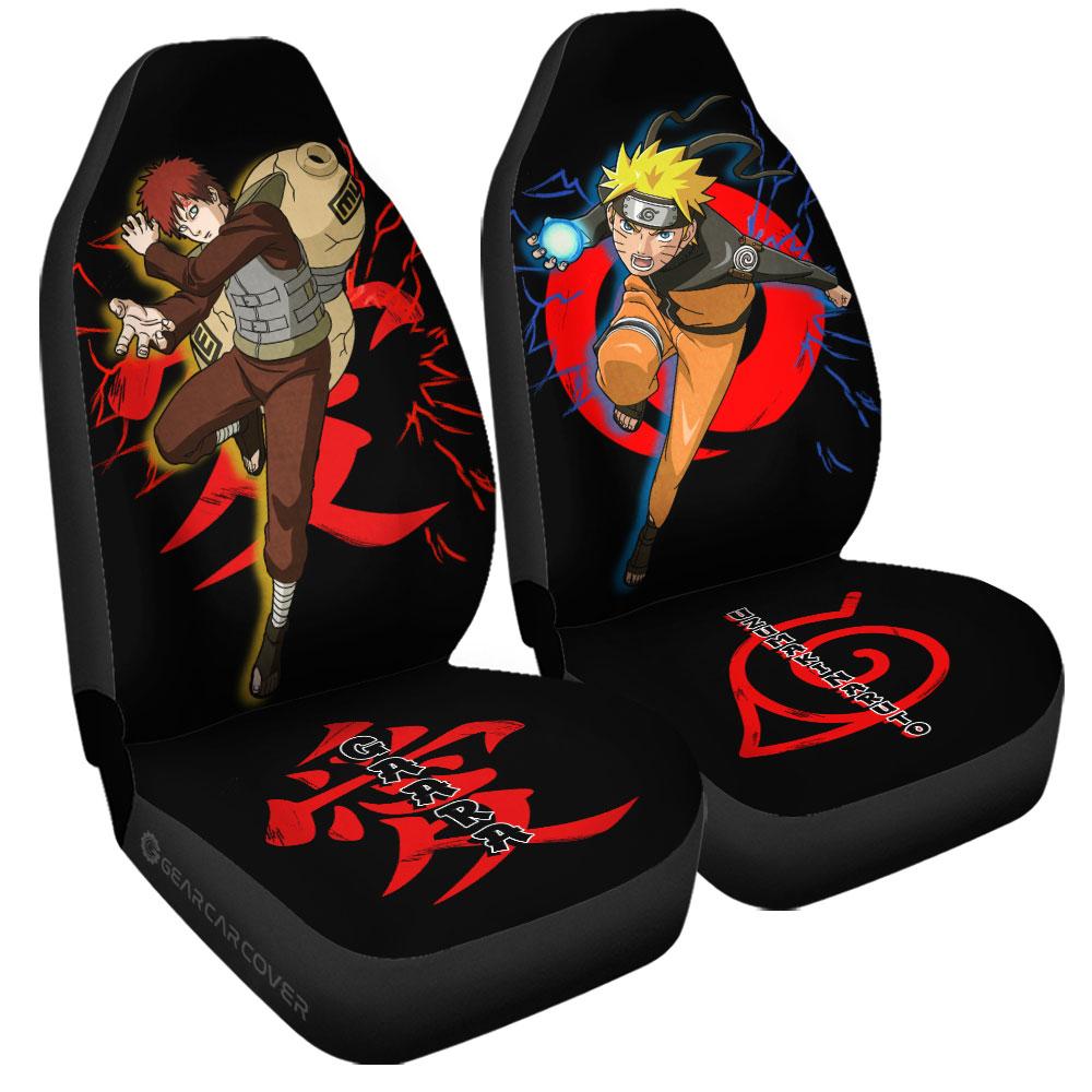 Gaara And Car Seat Covers Custom For Anime Fans - Gearcarcover - 3