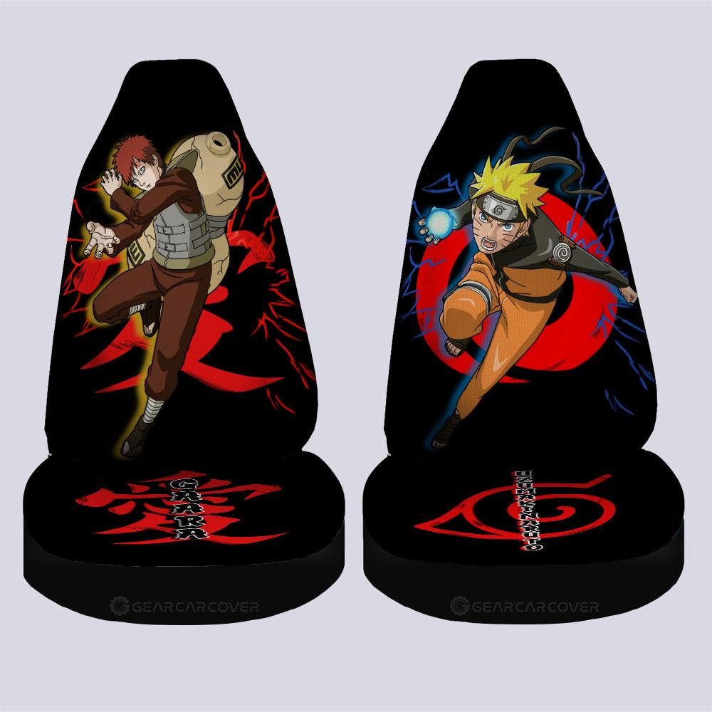 Gaara And Car Seat Covers Custom For Anime Fans - Gearcarcover - 4