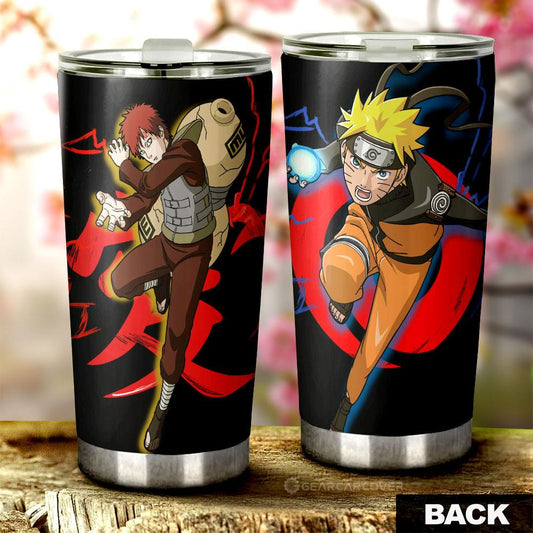 Gaara And Tumbler Cup Custom For Anime Fans - Gearcarcover - 1