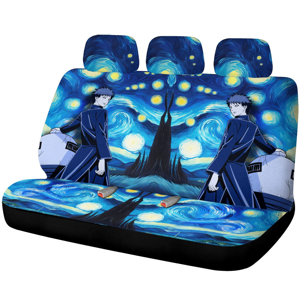 Gaara Car Back Seat Covers Custom Starry Night Styles - Gearcarcover - 1