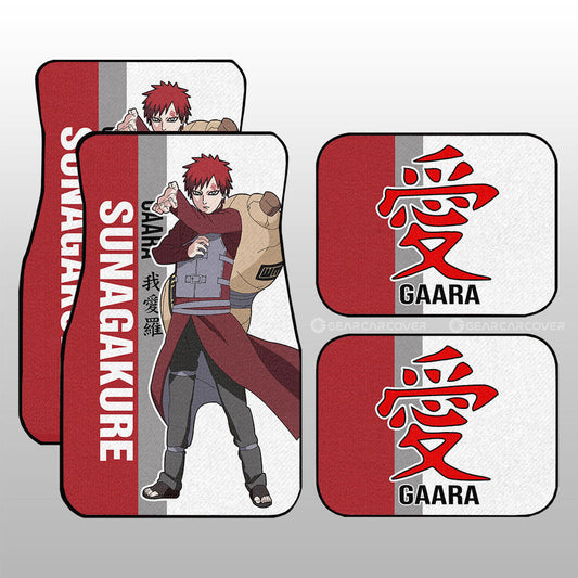 Gaara Car Floor Mats Custom Anime Car Accessories - Gearcarcover - 1