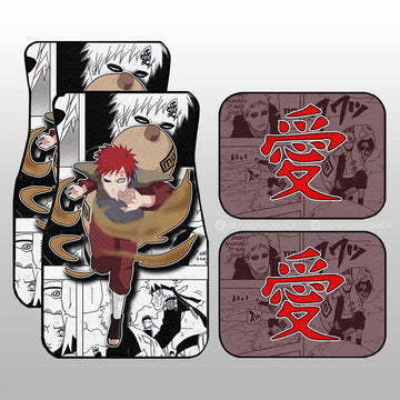 Gaara Car Floor Mats Custom Anime Car Accessories Mix Manga - Gearcarcover - 1