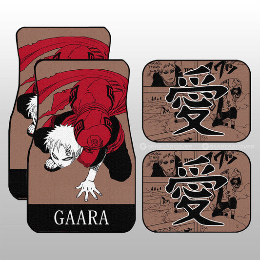 Gaara Car Floor Mats Custom Car Accessories Manga Color Style - Gearcarcover - 1