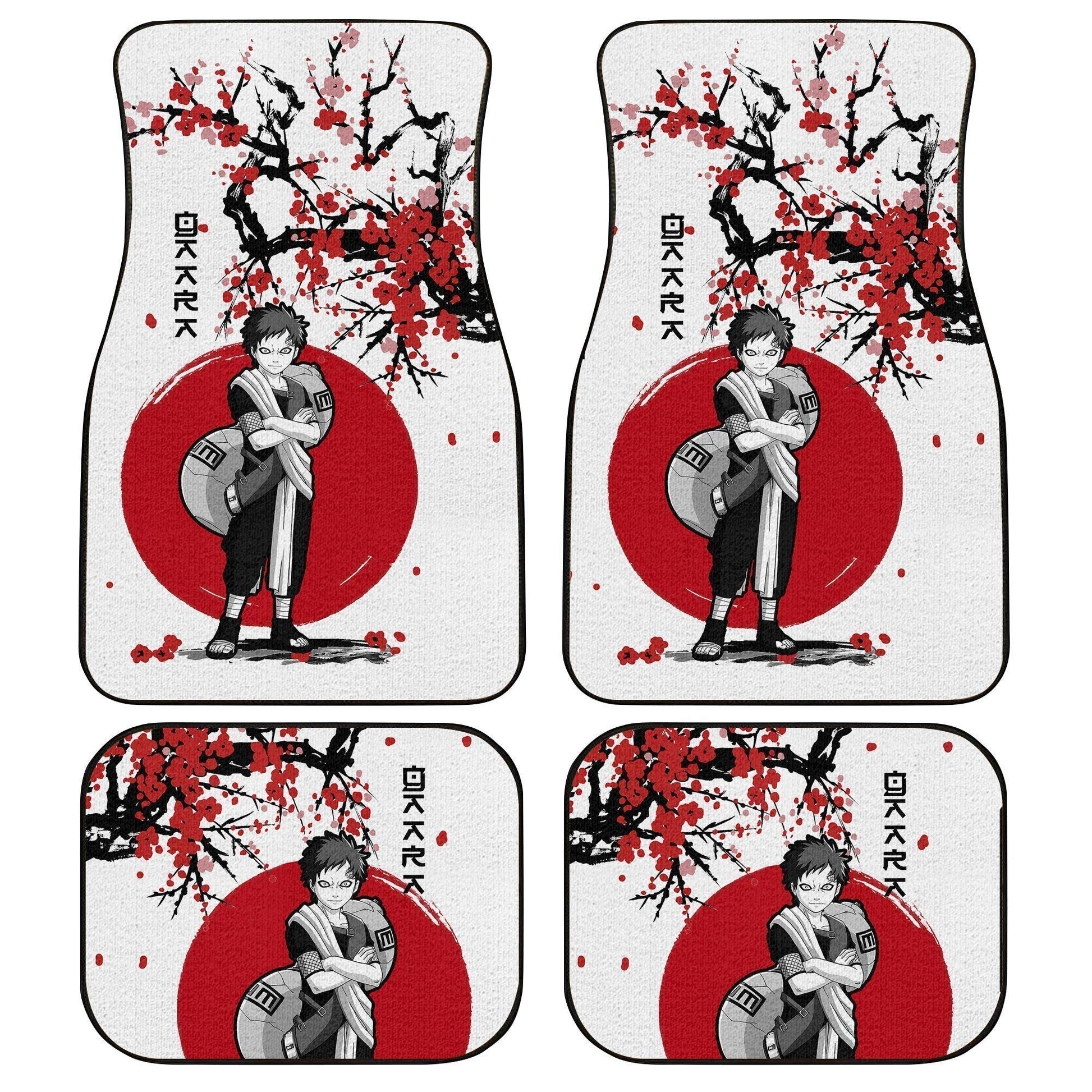 Gaara Car Floor Mats Custom Japan Style Anime Car Accessories - Gearcarcover - 1