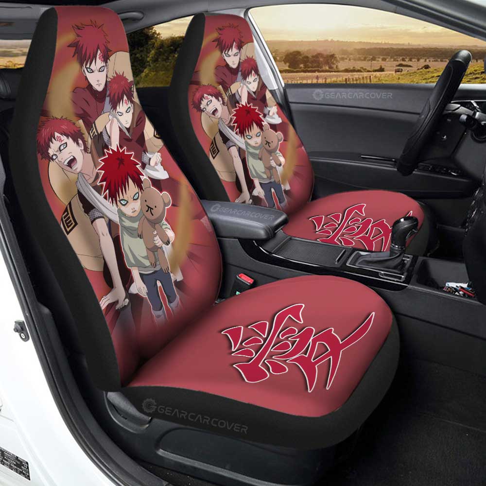 Gaara Car Seat Covers Custom Anime Car Accessories For Fans - Gearcarcover - 1