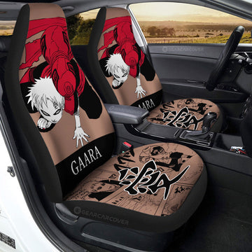 Gaara Car Seat Covers Custom Anime Car Accessories Manga Color Style - Gearcarcover - 1