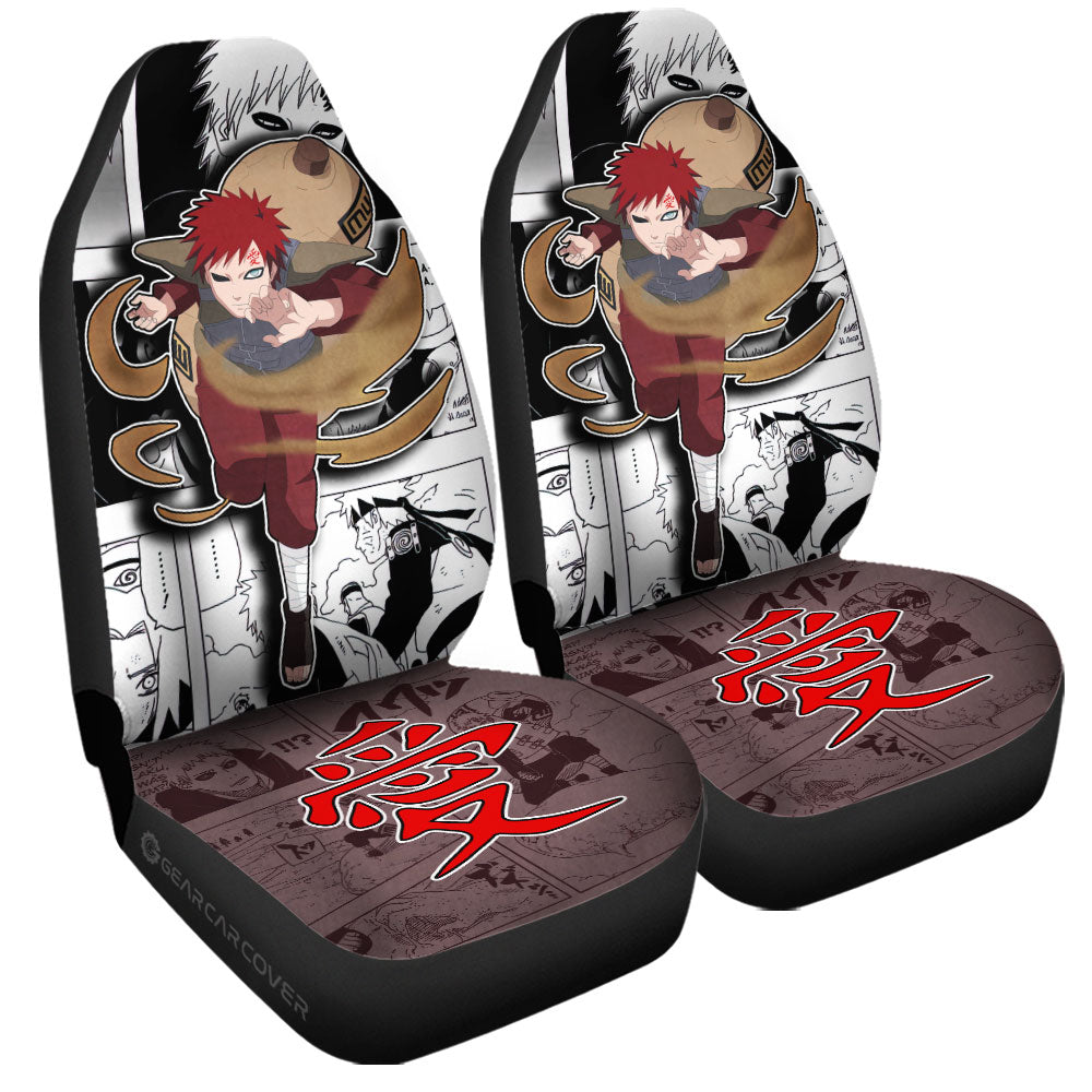 Gaara Car Seat Covers Custom Anime Car Accessories Mix Manga - Gearcarcover - 3