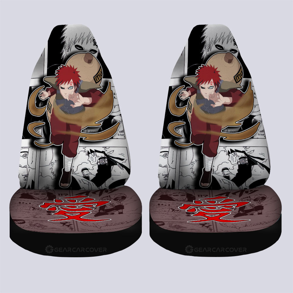 Gaara Car Seat Covers Custom Anime Car Accessories Mix Manga - Gearcarcover - 4