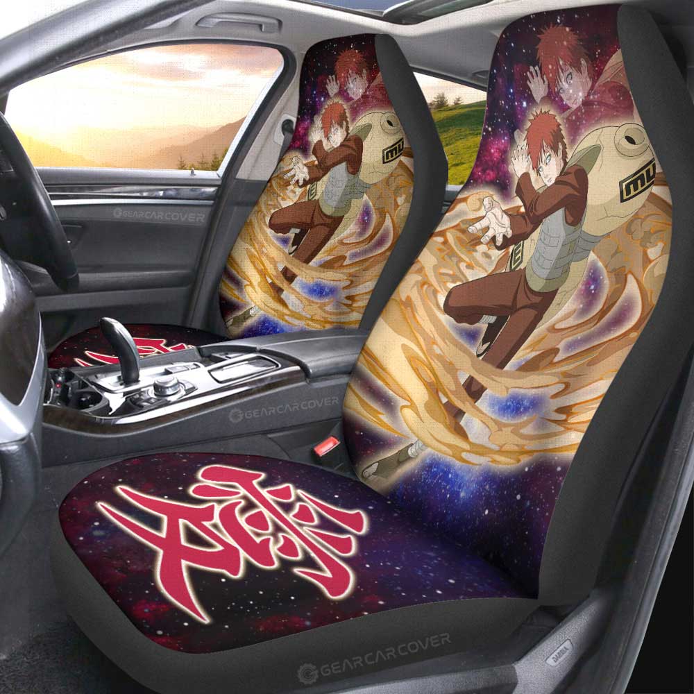 Gaara Car Seat Covers Custom Anime Galaxy Style Car Accessories For Fans - Gearcarcover - 2