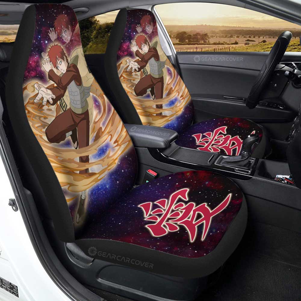 Gaara Car Seat Covers Custom Anime Galaxy Style Car Accessories For Fans - Gearcarcover - 1