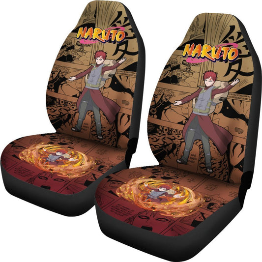 Gaara Car Seat Covers Custom Manga Anime Car Accessories - Gearcarcover - 2