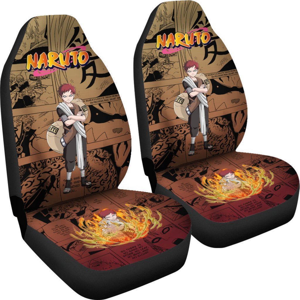 Gaara Car Seat Covers Custom Manga Anime Car Accessories - Gearcarcover - 4