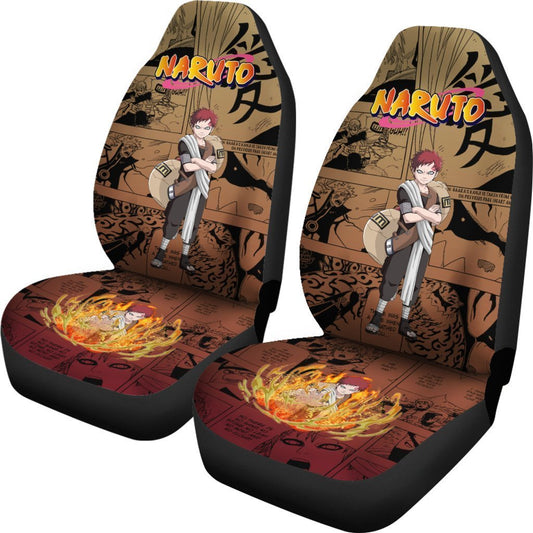 Gaara Car Seat Covers Custom Manga Anime Car Accessories - Gearcarcover - 2