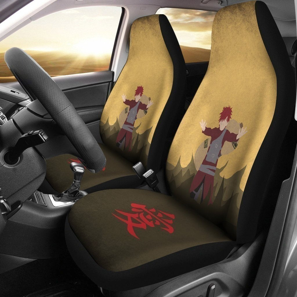 Gaara Car Seat Covers Custom Shippuden Car Accessories - Gearcarcover - 1