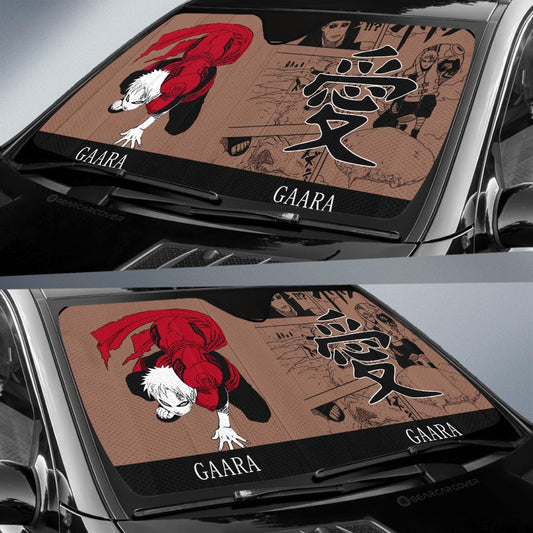 Gaara Car Sunshade Custom Car Accessories Manga Color Style - Gearcarcover - 2