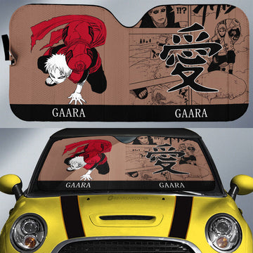 Gaara Car Sunshade Custom Car Accessories Manga Color Style - Gearcarcover - 1