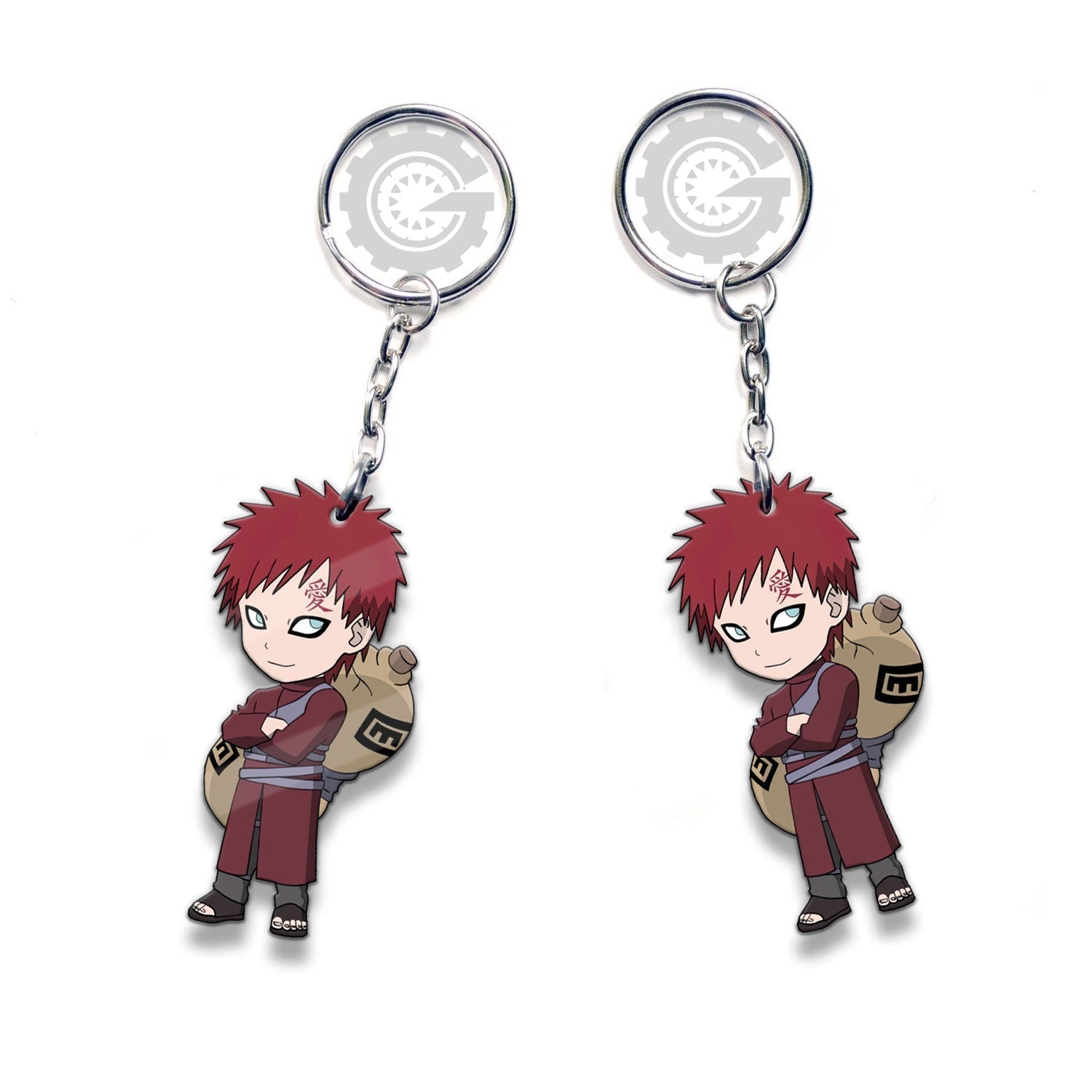 Gaara Keychains Custom Anime Car Accessories - Gearcarcover - 3