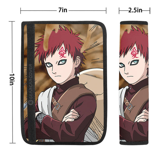 Gaara Seat Belt Covers Custom For Anime Fans - Gearcarcover - 1