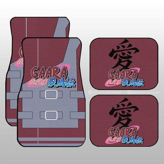 Gaara Shippuden Uniform Car Floor Mats Custom Anime Car Interior Accessories - Gearcarcover - 1