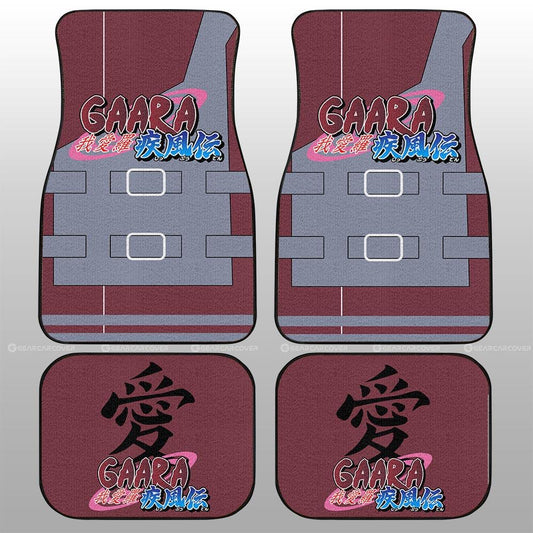 Gaara Shippuden Uniform Car Floor Mats Custom Car Interior Accessories - Gearcarcover - 2