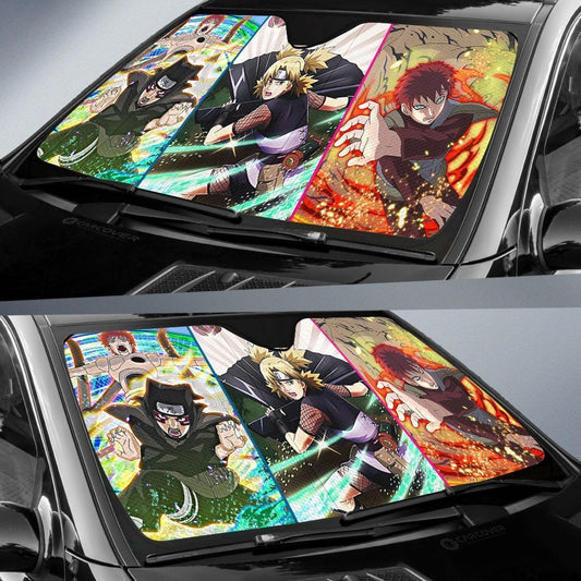 Gaara Team Car Sunshade Custom Anime Car Accessories - Gearcarcover - 2