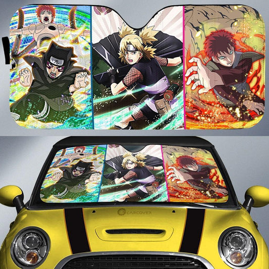 Gaara Team Car Sunshade Custom Anime Car Accessories - Gearcarcover - 1