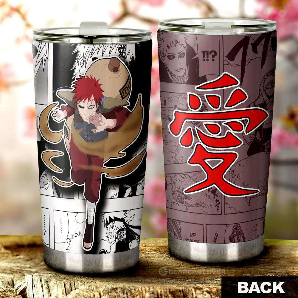 Gaara Tumbler Cup Custom Anime Car Accessories Mix Manga - Gearcarcover - 3