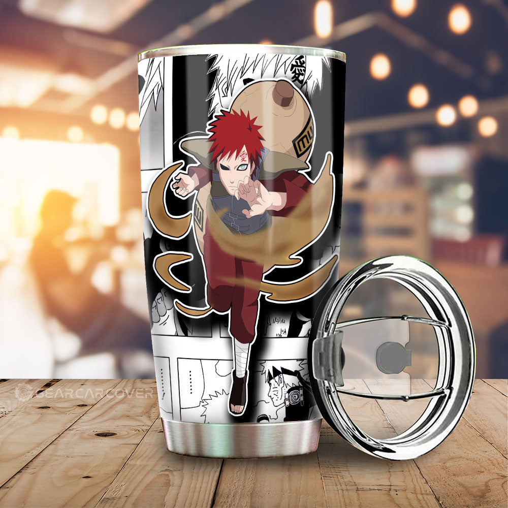 Gaara Tumbler Cup Custom Anime Car Accessories Mix Manga - Gearcarcover - 1