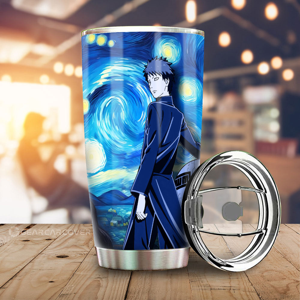 Gaara Tumbler Cup Custom Starry Night Styles - Gearcarcover - 1