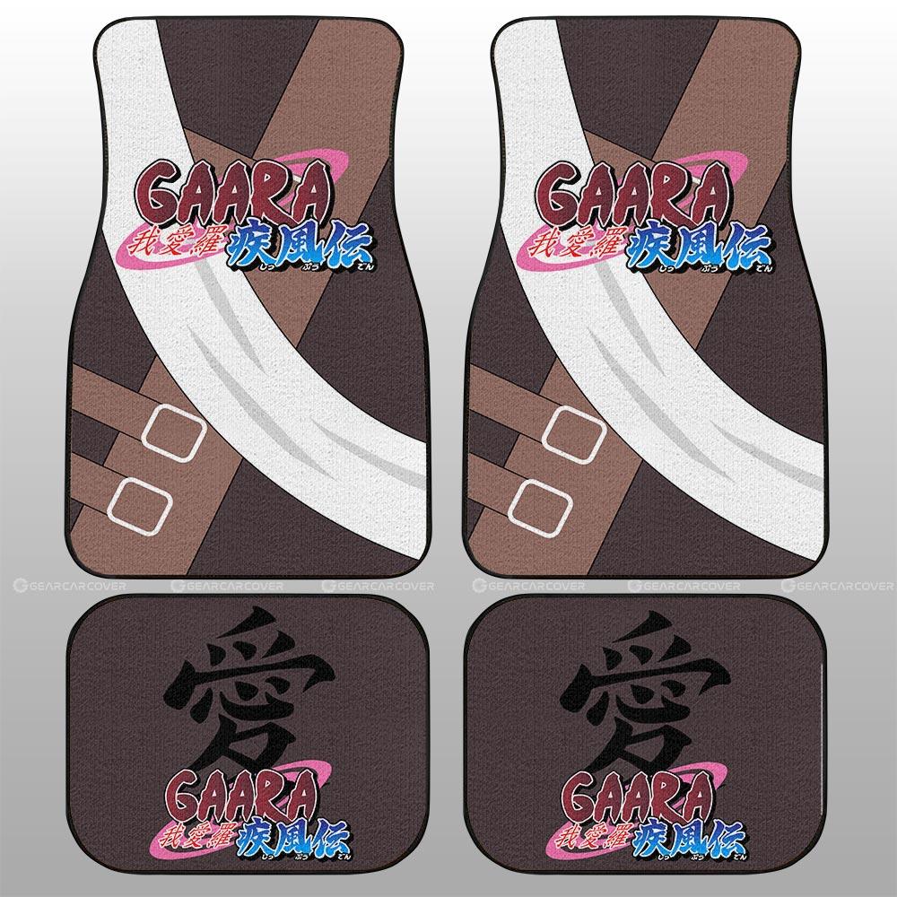 Gaara Uniform Car Floor Mats Custom Anime Car Interior Accessories - Gearcarcover - 2