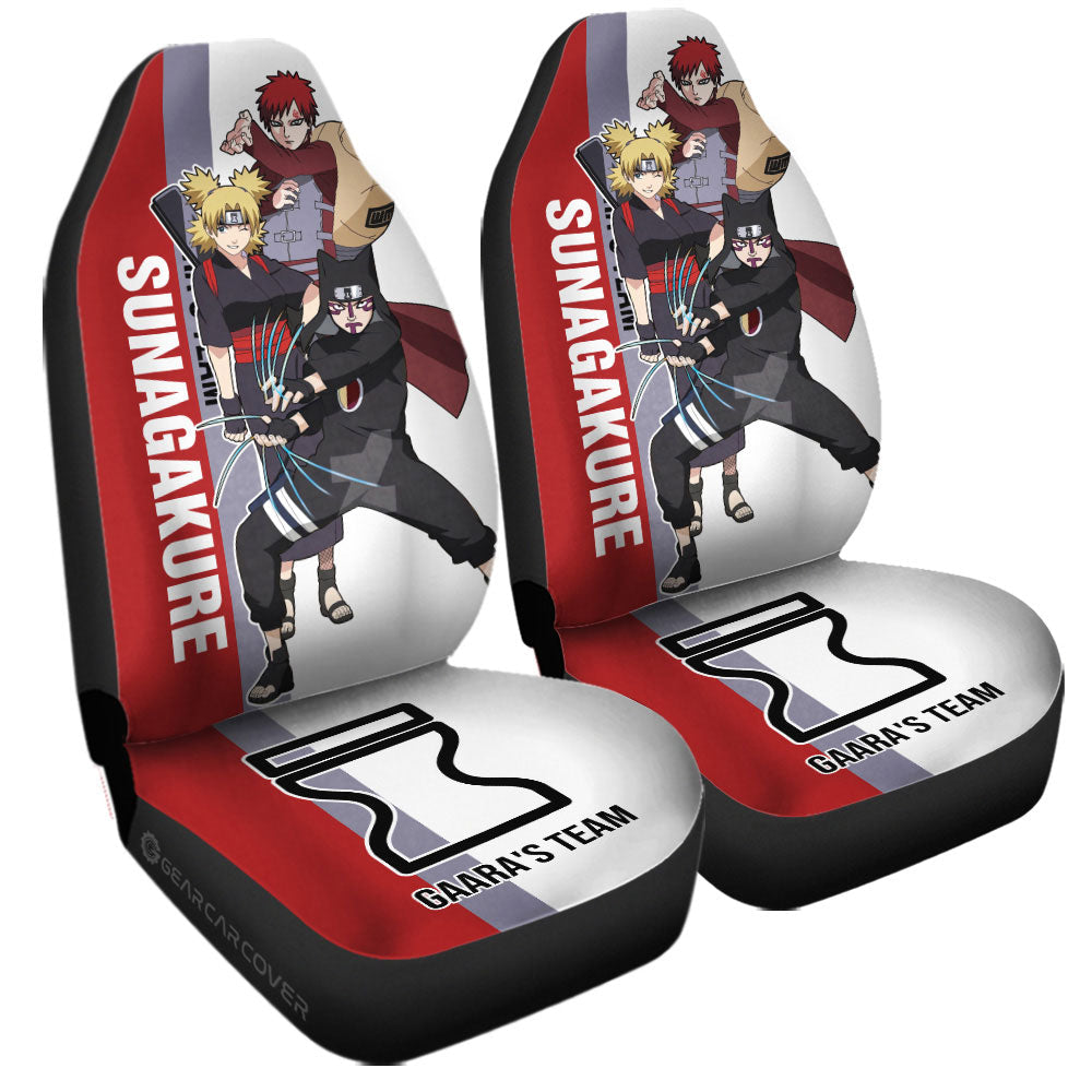 Gaara's Team Car Seat Covers Custom Anime Car Accessories - Gearcarcover - 3