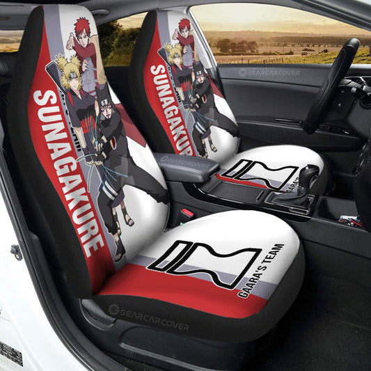 Gaara's Team Car Seat Covers Custom Anime Car Accessories - Gearcarcover - 1