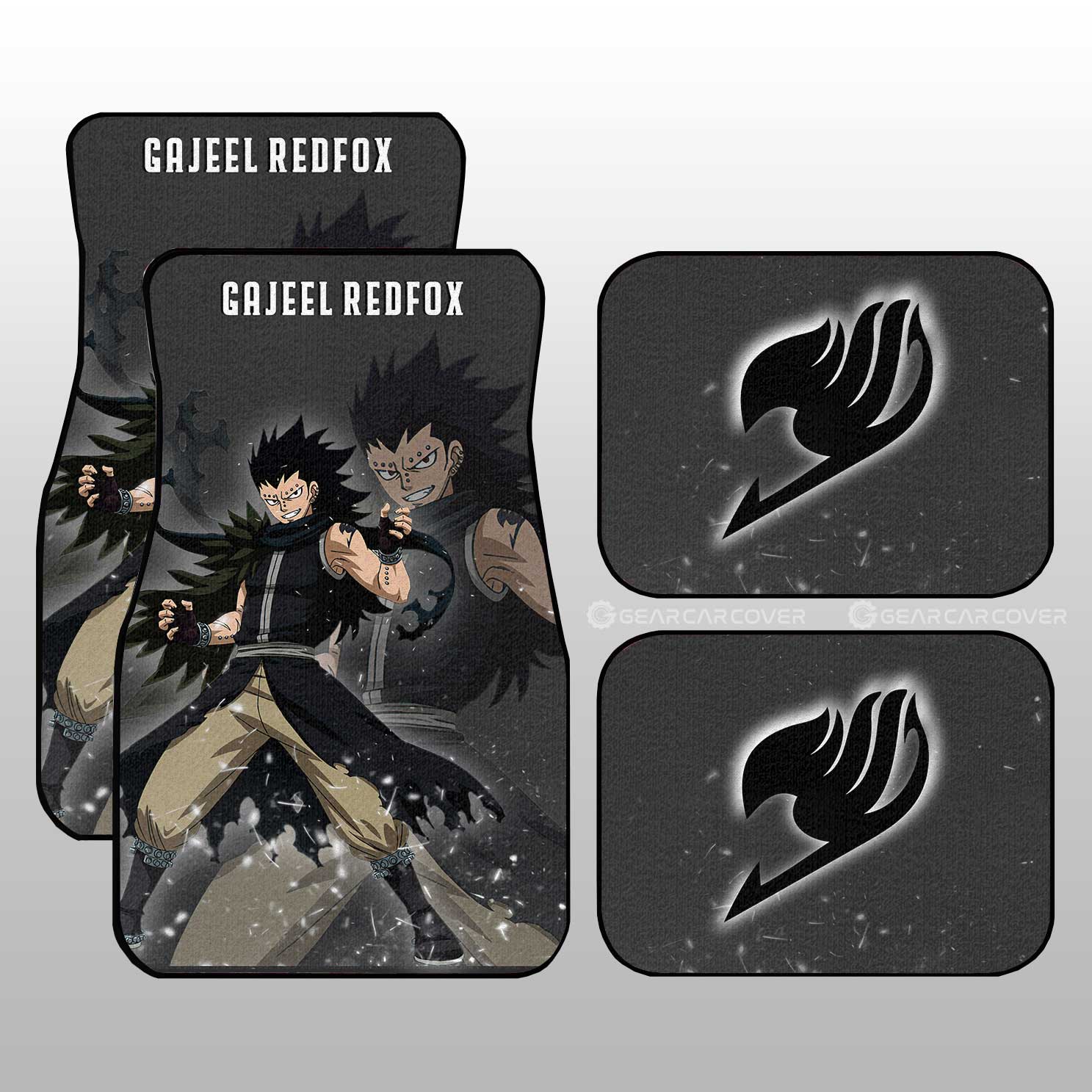 Gajeel Redfox Car Floor Mats Custom - Gearcarcover - 1