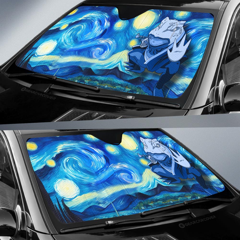 Gamabunta Car Sunshade Custom Starry Night Styles - Gearcarcover - 2