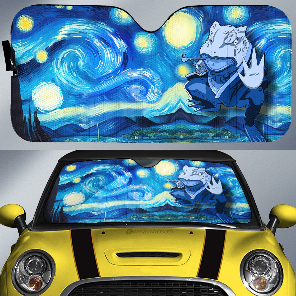 Gamabunta Car Sunshade Custom Starry Night Styles - Gearcarcover - 1