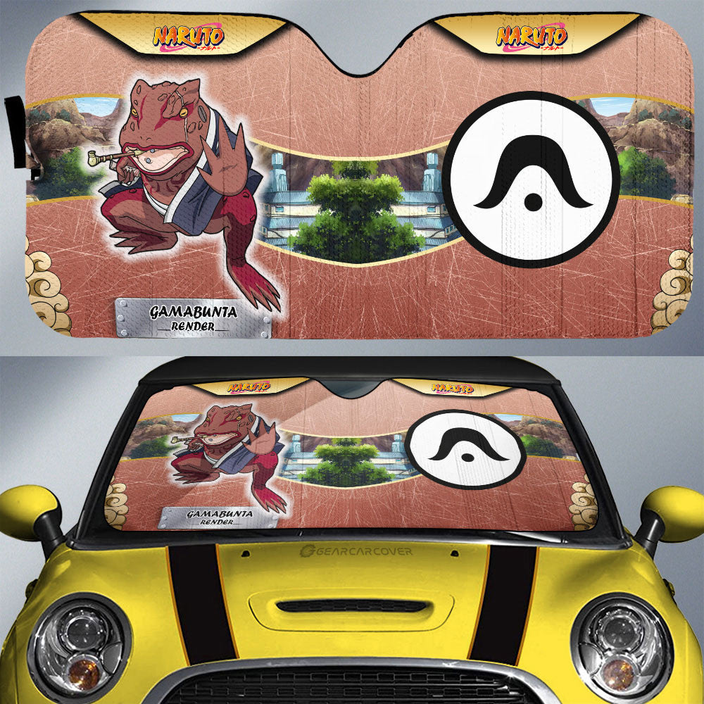 Gamabunta Render Car Sunshade Custom Anime Car Interior Accessories - Gearcarcover - 1
