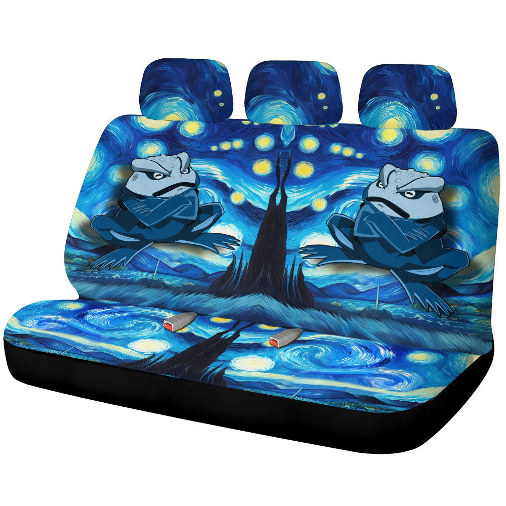 Gamakichi Car Back Seat Covers Custom Starry Night Styles - Gearcarcover - 1