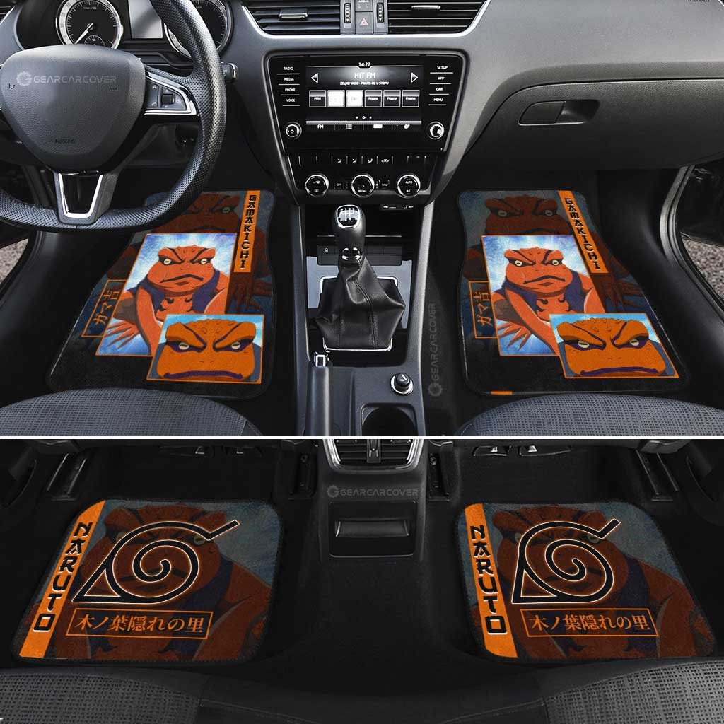 Gamakichi Car Floor Mats Custom Anime Car Accessories - Gearcarcover - 1