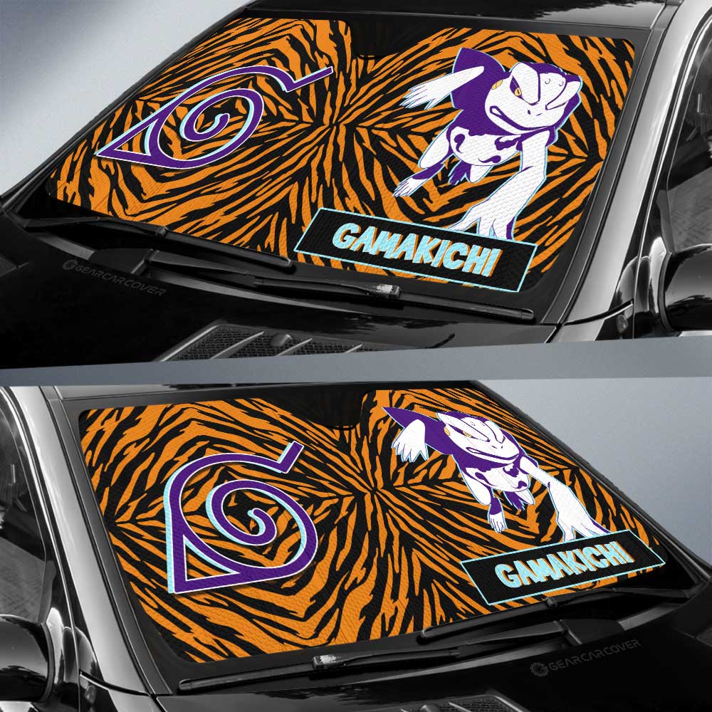 Gamakichi Car Sunshade Custom - Gearcarcover - 3