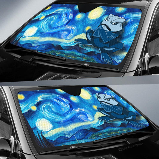 Gamakichi Car Sunshade Custom Starry Night Styles - Gearcarcover - 2