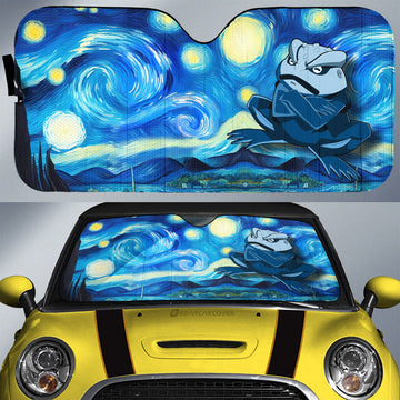 Gamakichi Car Sunshade Custom Starry Night Styles - Gearcarcover - 1