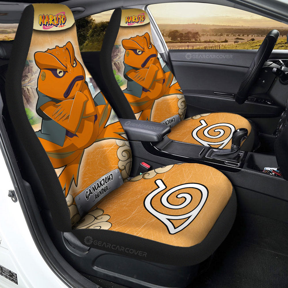 Gamakichi Render Car Seat Covers Custom Anime Car Accessories - Gearcarcover - 3